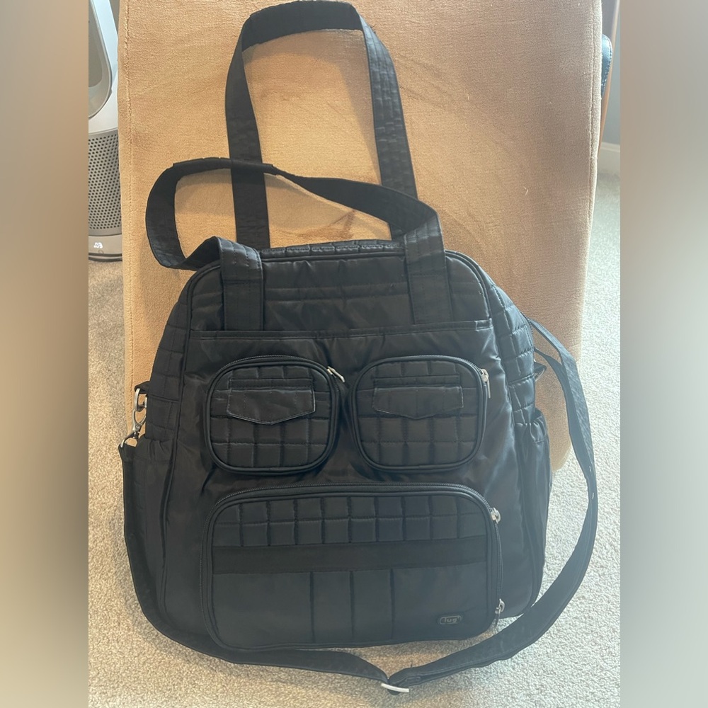 Lug Puddle Jumper Bag in Black